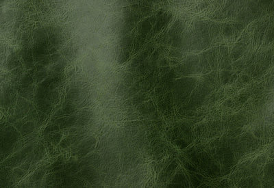 a close up of a green leather texture