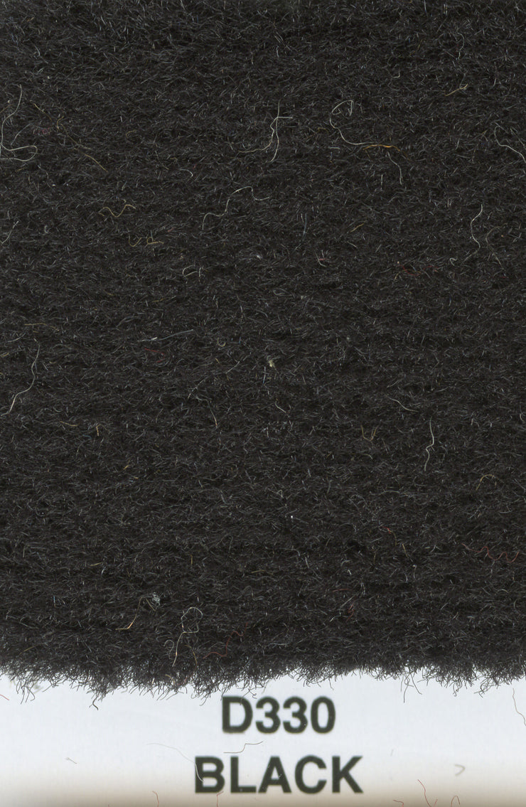 Mercedes Fine Tuft Velour Carpet Black