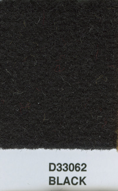 Backless Mercedes Finetuft Velour Carpet Black