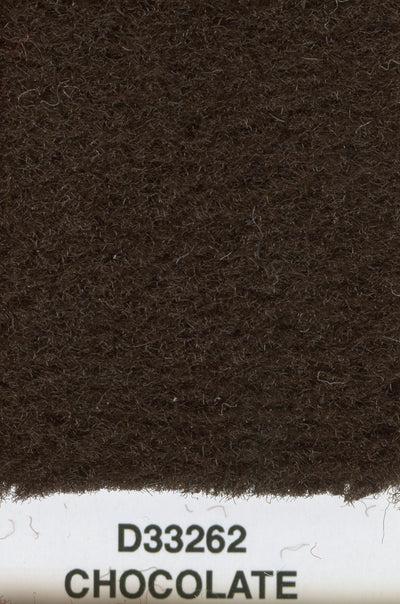 Backless Mercedes Finetuft Velour Carpet Chocolate