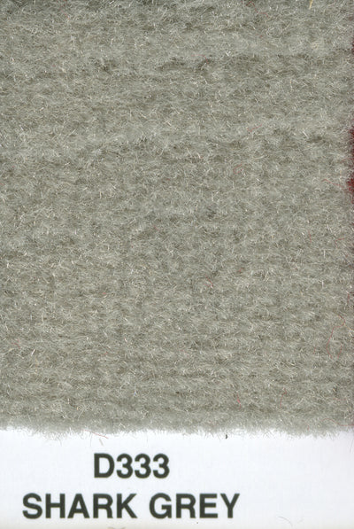 Backless Mercedes Finetuft Velour Carpet Shark Grey