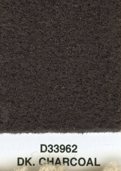 Backless Mercedes Finetuft Velour Carpet Dark Charcoal