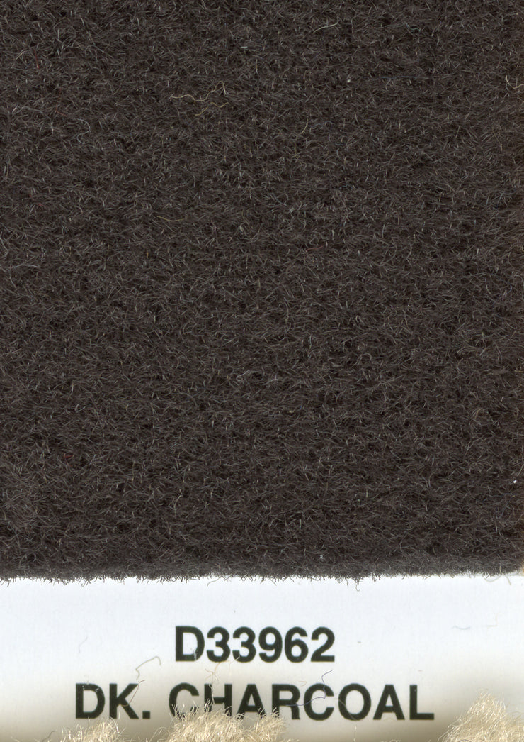 Backless Mercedes Finetuft Velour Carpet Dark Charcoal