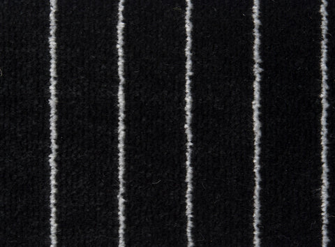 Porsche Pinstripe Velour - black/white